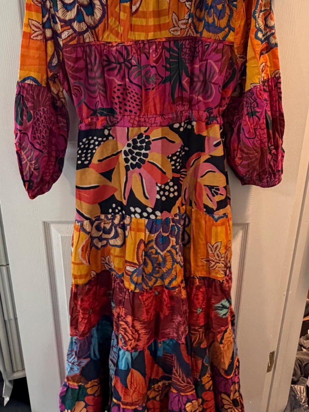 Farm Rio button up multicolor maxi dress - Picture 3 of 6